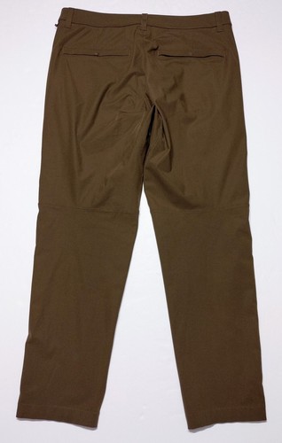 LULULEMON Pantalone Uomo Commissione Slim Fit M5975S Verde Oliva ~ 33 x 27 - Foto 8 di 8