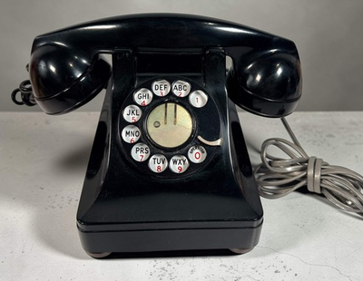 #ad Vintage Northern Electric Rotary Telephone Black Bakelite. C $74.95