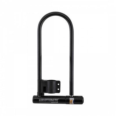 Kryptonite Keeper Long Shackle U-Lock : 4'' x 11.5'' 2 Keys Bracket Included