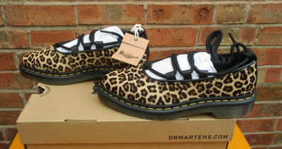 Dr Martens Schuhe Elphie 2 Mini Leopard Ballerinas UK 3 UVP £150 Neu im Karton