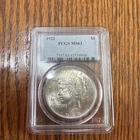1922 PCGS MS63 Peace Dollar