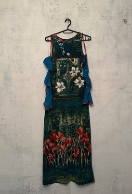 Save The Queen All Over Print Multicolor Maxi Dress Size M