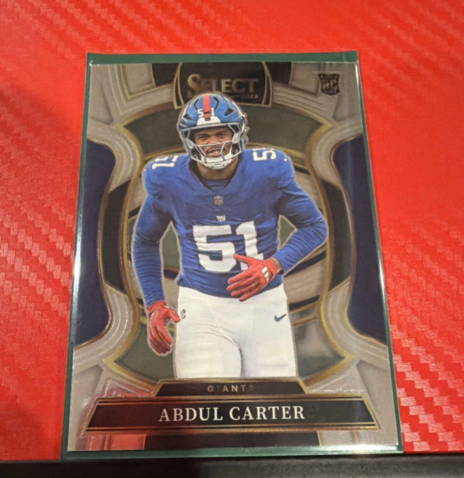 2025 Panini Select Concourse Rookie Abdul Carter Giants Football Card #95