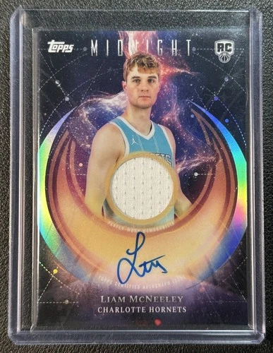 LIAM MCNEELEY 2025-26 TOPPS MIDNIGHT #RJA-LM ROOKIE JERSEY AUTO RC HORNETS
