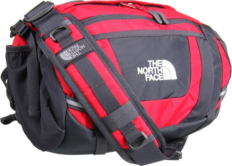 The North Face Fanny Pack Adult Black Sport Hiker Multi-Pocket Lumbar Waist Red