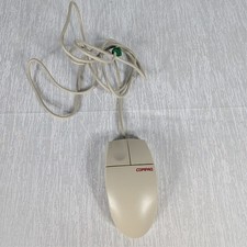 Vintage Compaq M-S34 2-button PS/2 Computer Ball Mouse