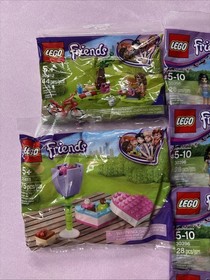 Lot of NEW Lego Girl Friends Polybags Valentines Flowers 30404 30408 30411 30396