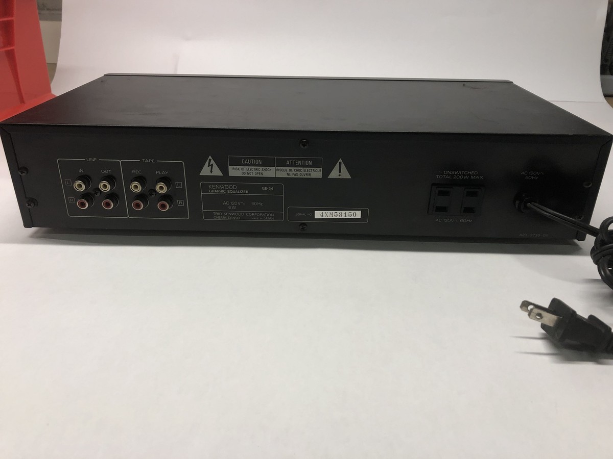 Kenwood GE-34 Graphics Equalizer HiFi Stereo Vintage Japan 7