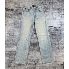 Aeropostale 90s Baggy High Rise Light Wash Blue Denim Jeans Womens Size 2