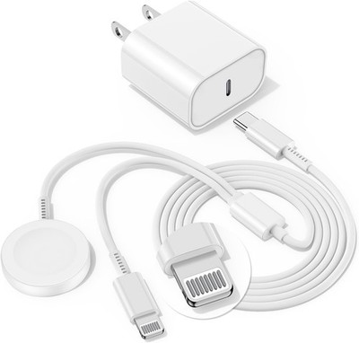 Upgraded USB C Charger for Apple Watch, 2 in 1 Phone and iWatch Charging Cable 6