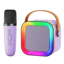 Mini Karaoke Machine Speaker for Adults,Portable Bluetooth with 1-2 Wireless ...