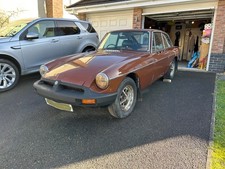 mgbgt classic cars 1979 restoration project. Engine still working