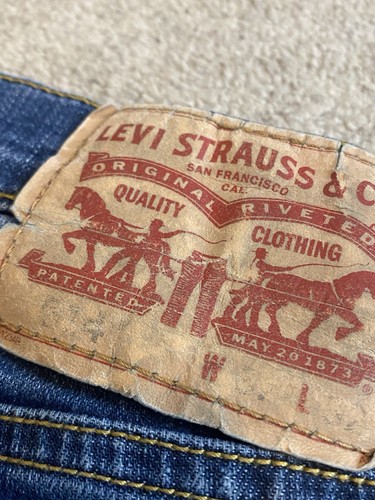 Levis 514 Slim Fit Straight Denim Jeans Mens W32 - L31 Levi Strauss Trousers. - Bild 8 von 19