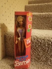 BARBIE DOLL FASHION PLAY IOP UNOPENED PINK STAMP 1990 MATTEL MALAYSIA VINTAGE