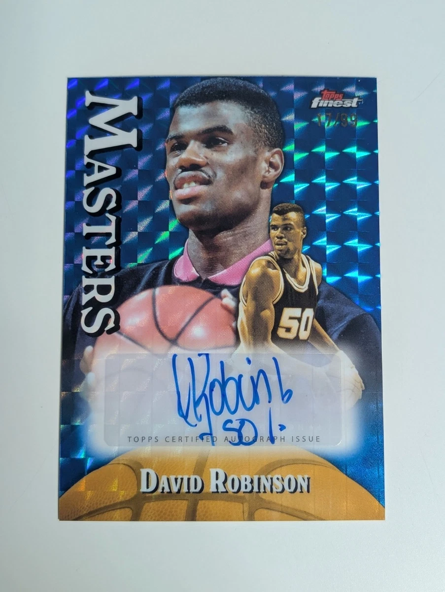 Topps David Robinson Basketball Autographed Sports Trading Cards 