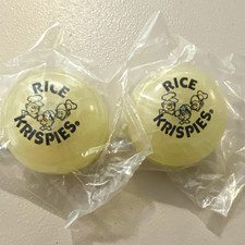 Duncan Imperial Glow Yo-Yo Lot of 2 w/ Mini Trick Book Rice Krispies