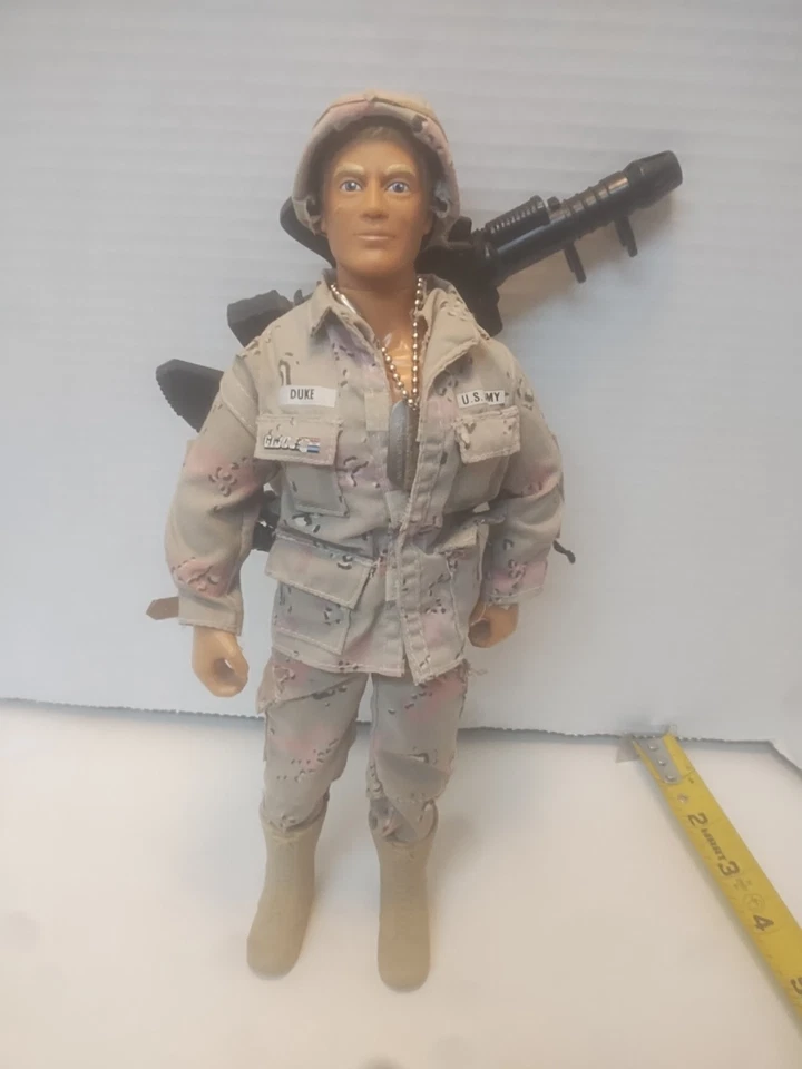 1991 Hasbro GI Joe Hall of Fame Duke 12” With Helmet And Many Accessories - Image 2 of 4