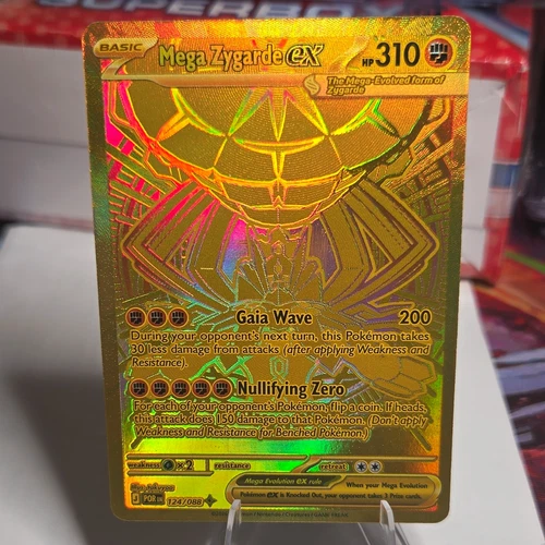 Nintendo Pokemon TCG Mega Zygarde EX 124/088 POR Full Art Holo Eng 2016