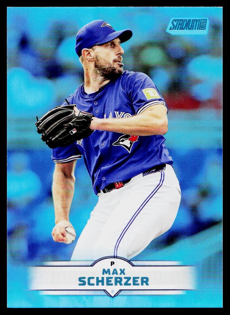 2025 Stadium Club #136 Max Scherzer Light Blue Foil
