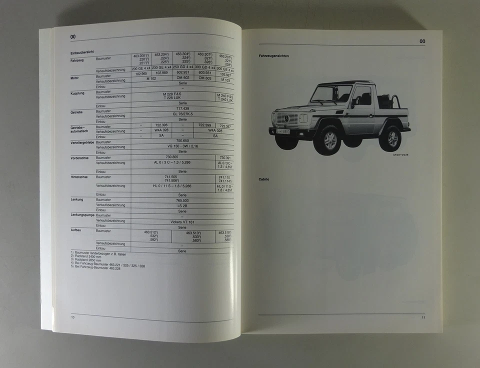 Manual De Taller Mercedes G-Modelo W 463 230 GE 300 GE 250 GD 300 GD De 5/1990 - Imagen 2 de 4