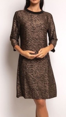 VEGAS Paris Kleid 3/4-Arm ''Bronze Shimmer'' - Eyecatcher - Musthave - Mega - NEU