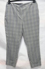 Check Trousers Size 18 stretchy comfy Smart tailored look