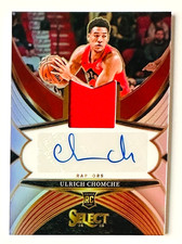 2024-25 Panini Select Ulrich Chomche AUTO Jersey RC RED Prizm SP #/199 Raptors!