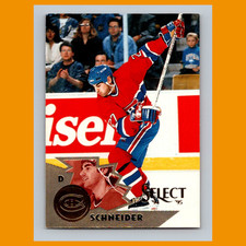 Mathieu Schneider #23 1994 Select Montreal Canadiens Hockey Card NHL NM