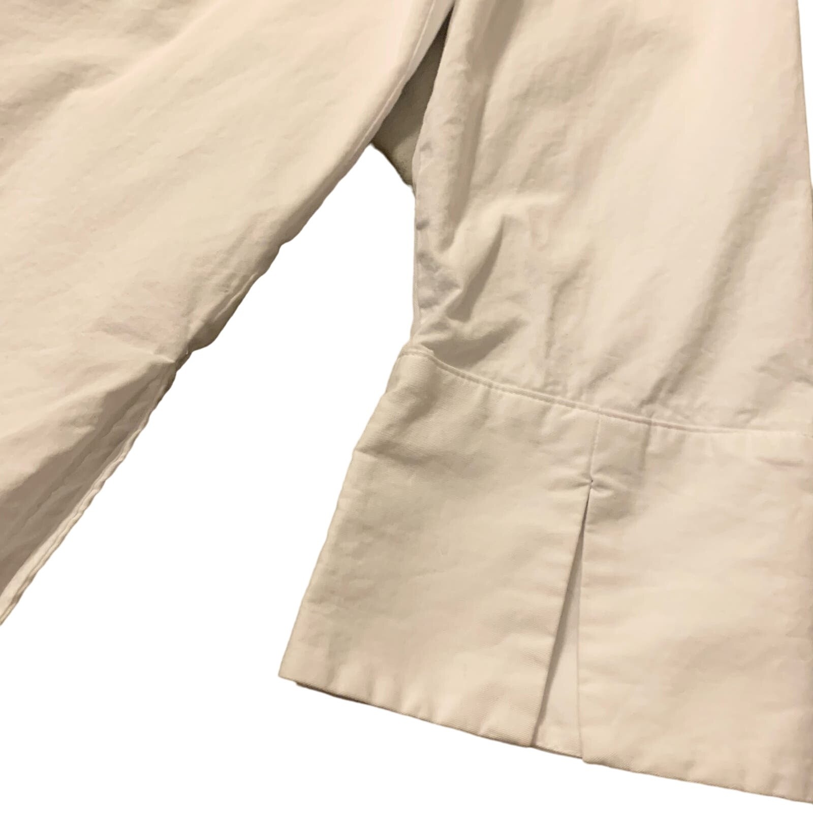 Zara Blouse XS Solid White Button-down Stand-up C… - image 14