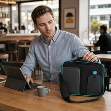 Universal 11" 12" Laptop Briefcase Crossbody Messenger Pouch Organizer