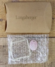 Longaberger 2005 Horizon of Hope Basket Tie on Ceramic Pink #23125