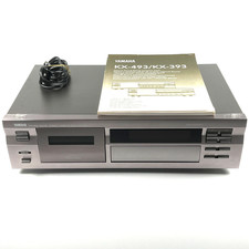 Testato ✅ - Yamaha KX-493 Dolby Tapedeck Lettore Cassette Deck - Argento