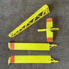 Vintage Gi Joe Helicopter Parts - Tail Section Rotor Blades Yellow 4 Pieces