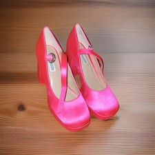 Steve Madden Pink Textile Platform Mary Jane ...