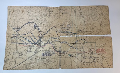 Original WWI US 78th Div Operations Map Grand-Pre Meuse Argonne 1918