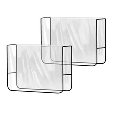 2 Pack Salon Chair Cover Protectors,Clear Square Hairdressing Chair Back3447