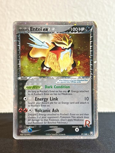 2004 Rocket's Entei ex 97/109 EX Team Rocket Returns Holo