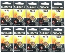 10 Duracell Watch/Electronic DL 1632 CR1632 Lithium Batteries