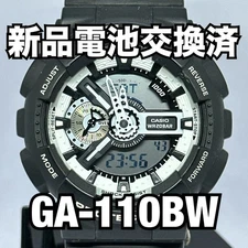 New battery replaced good condition CASIO G SHOCK GA 110BW 1AJF compact