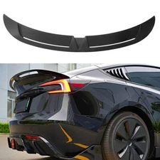 For 2018-2025 Tesla Model 3 HUANJUN Style Sport Trunk Spoiler Wing Matte Black