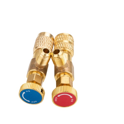 2Pcs shut-off valve R410A R22 air conditioning control valve adapter 1/4"-5/16" - Picture 4 of 10