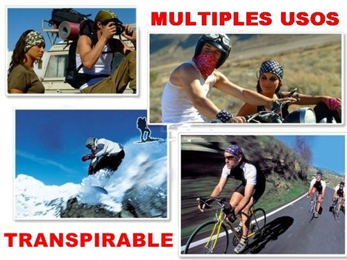 BRAGA BANDANA CALAVERA HARLEY CARA CUELLO BOCA MOTO BICICLETA RUNNING SKI SNOW - Imagen 5 de 6