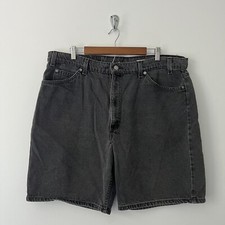 Vintage Levis 550 Relaxed Fit Baggy Gray Jean Shorts Orange Tab Made In USA 42
