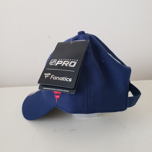 Columbus Blue Jackets Hat Cap Strap Back Blue Fanatics Hockey Authentic Pro NHL - Picture 4 of 12