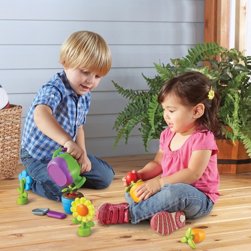 Toddler Gardening Toy Set Pretend Play W/ Watering Can Shovel & Pot Plastic NEW - Picture 2 of 7