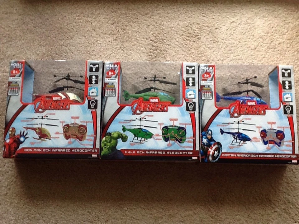 world tech toys 34900-34898-34890 2-channel copter Lot Of  3 - Image 2 of 2