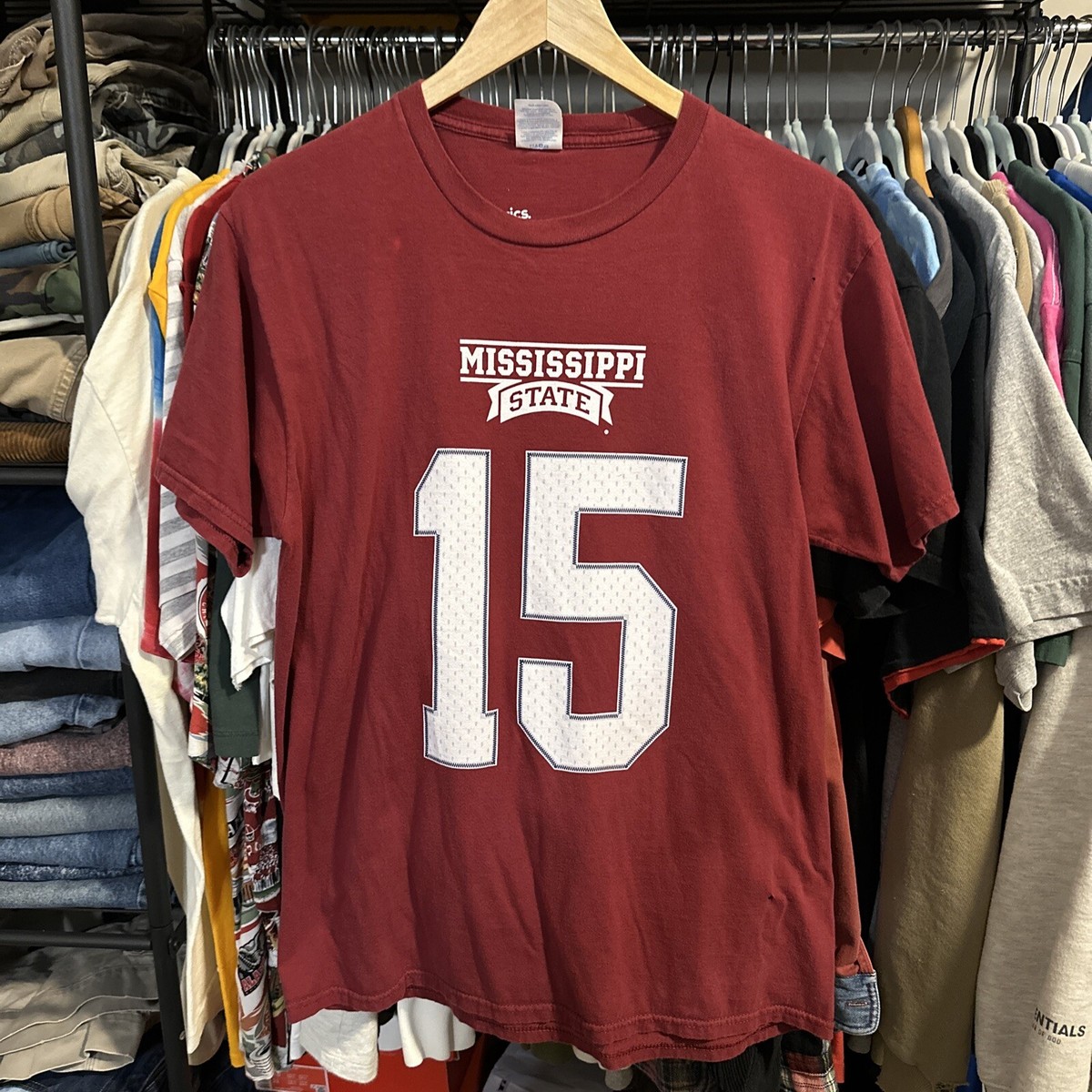 Fanatics Mississippi State Dak Prescott Long Sleeve Shirt Size Medium - Main Image