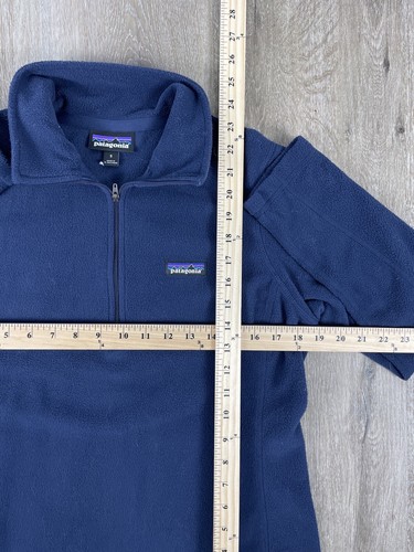 Chaqueta Pullover Patagonia Micro D® 1/4 Cremallera Polar Para Mujer Pequeña Azul Marino - Imagen 7 de 7