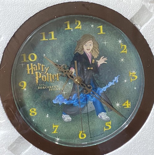 NEW Hermione Granger Harry Potter and the Sorcerer’s Stone Wall Clock 2001 RARE - 第 1/1 張圖片