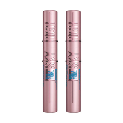 2 x Maybelline Lash Sensational Sky High Waterproof Mascara 7.2ml - Black